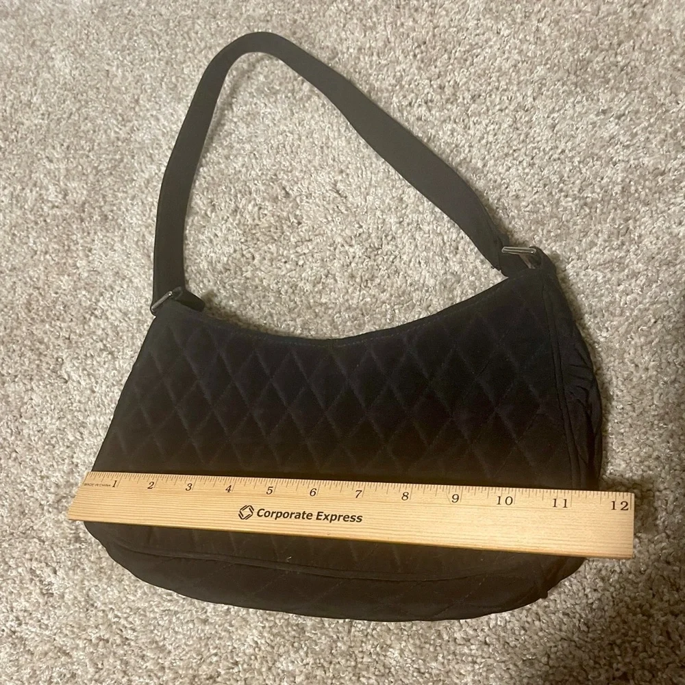 Vera Bradley Black Quilted Shoulder Bag - Picture 3 of 4